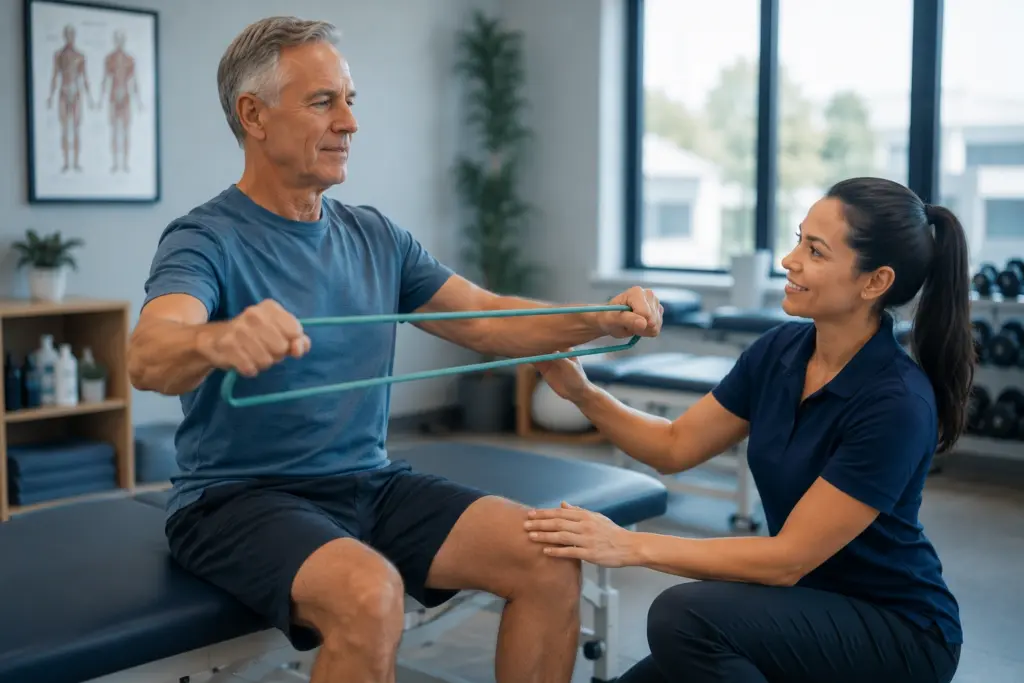 Physiotherapist providing treatment to veteran under DVA Gold Card cover